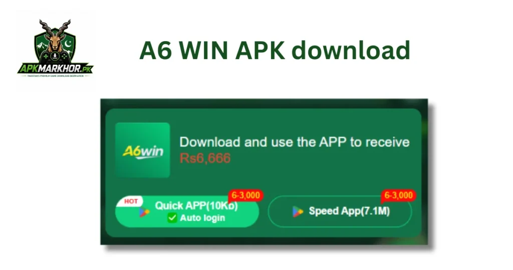 A6 win APK download page