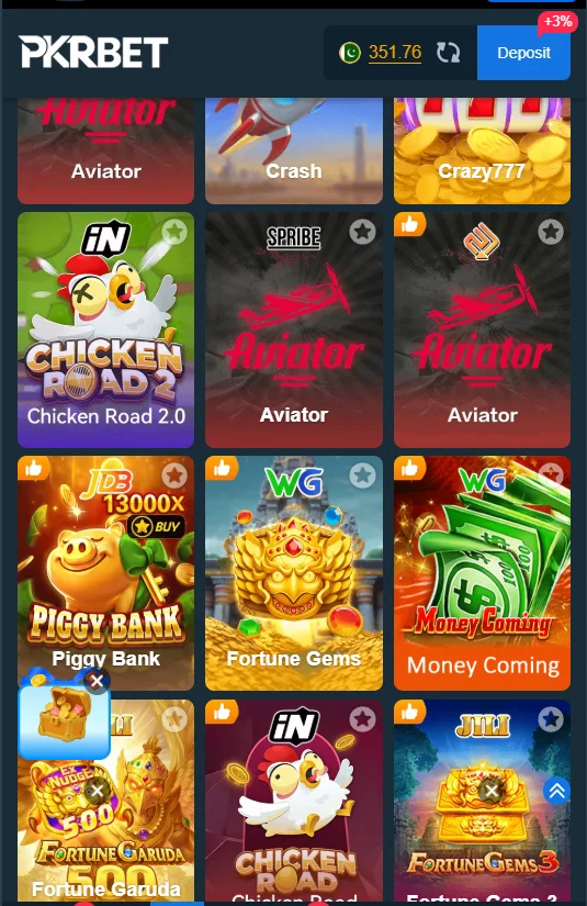 pkrbet game